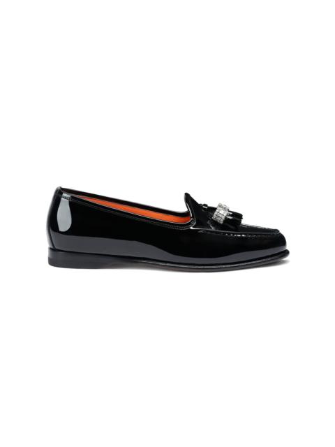 Women's black patent leather Andrea loafer
