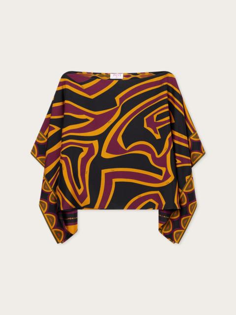 PUCCI LABIRINTO PRINT SILK BLOUSE