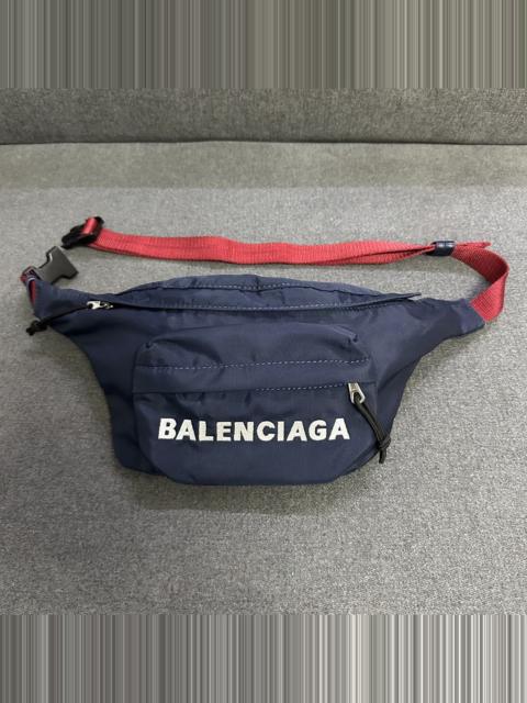 BALENCIAGA Balenciaga Explorer Logo Nylon Belt Bag Navy Italy