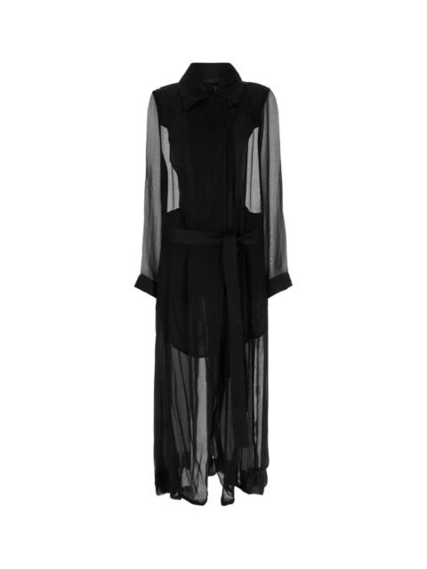 Ann Demeulemeester Ann Demeulemeester Trench Coat — Black