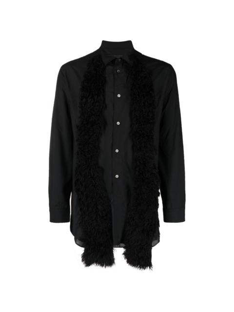 Comme des Garçons Homme Plus long-sleeve attached-scarf shirt