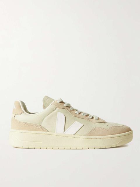 VEJA V-90 Suede and Leather Sneakers
