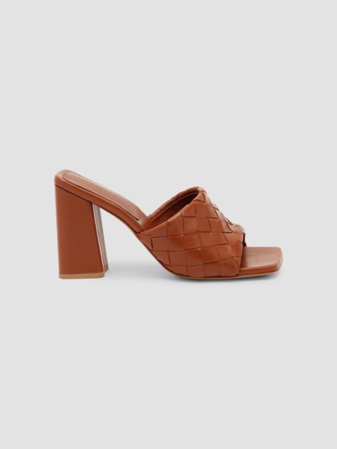Bottega Veneta Women's Parco 90MM Intrecciato Leather Mules - Tannin