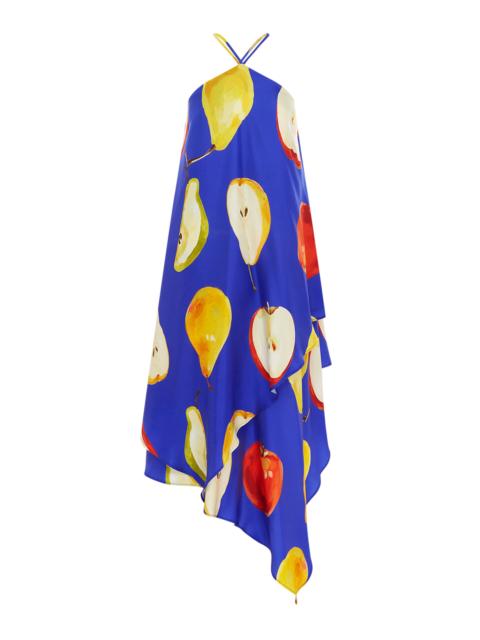 LEO LIN Sally Silk Halterneck Maxi Dress print