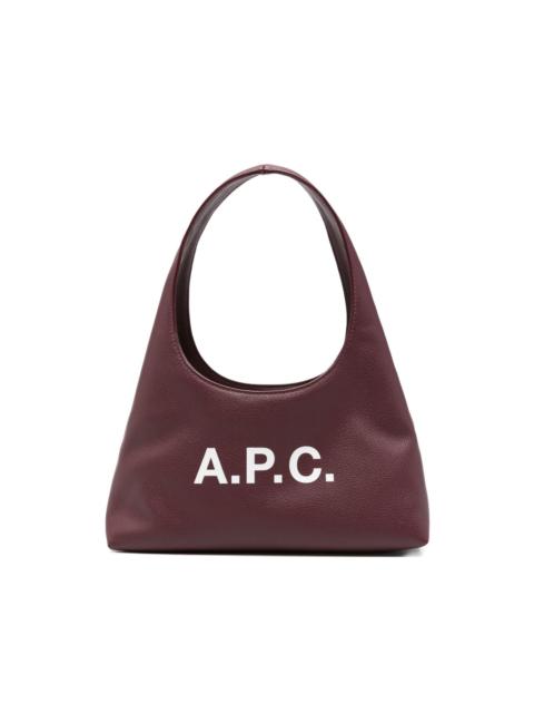 A.P.C. small Ninon logo-print tote bag