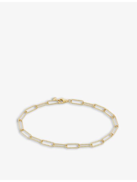 MONICA VINADER Alta 18ct textured gold-plated vermeil sterling silver bracelet