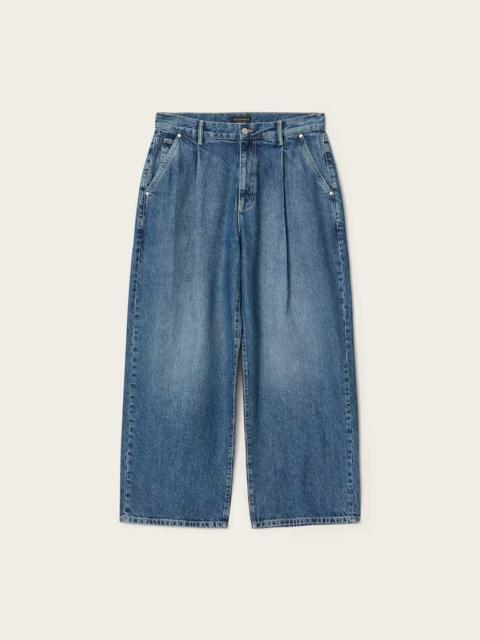 ALLSAINTS DAZE PLEATED WIDE LEG JEANS
