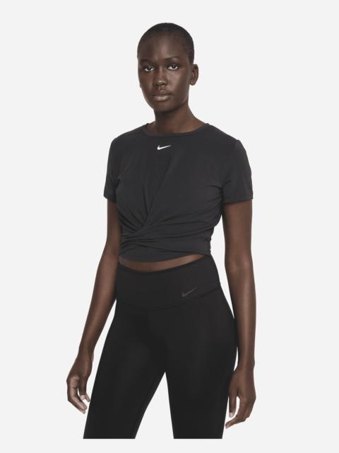 Nike Dri-FIT One Luxe Women's Twist Cropped Short-Sleeve Top