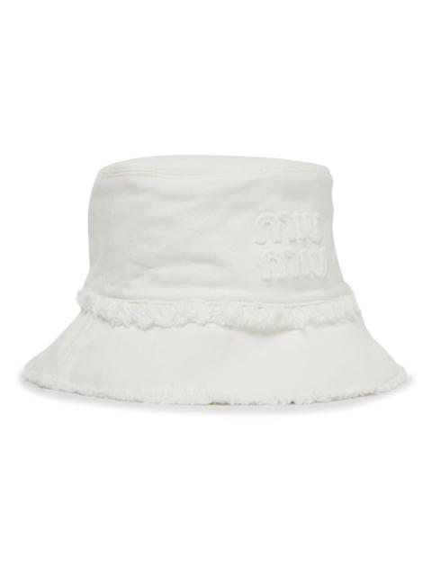 Miu Miu Faded denim hat