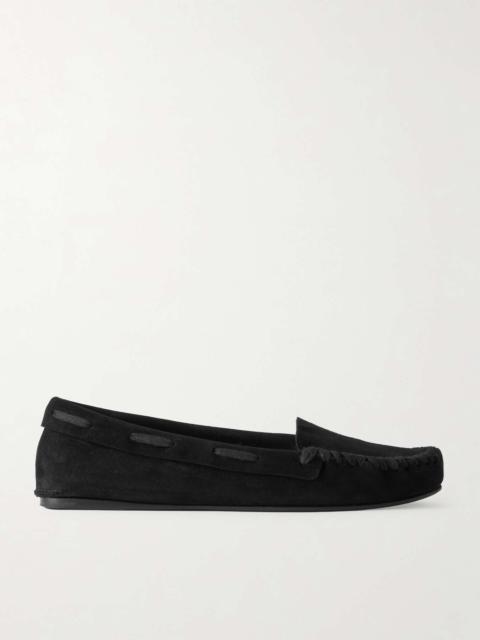 The Row Mabel suede loafers