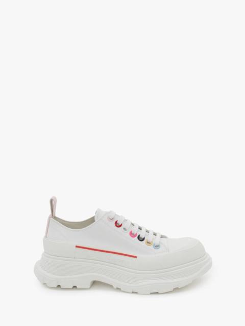 Tread Slick Lace Up in White/multicolour