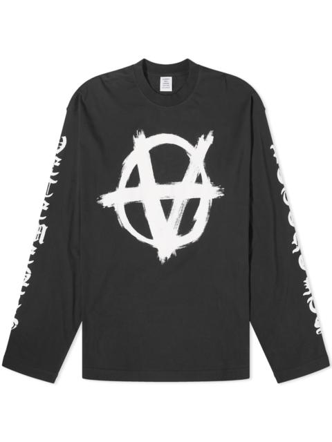 VETEMENTS VETEMENTS Double Anarchy Long Sleeve T-Shirt