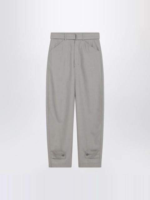 Lemaire Taupe Trousers With Ankle Tabs