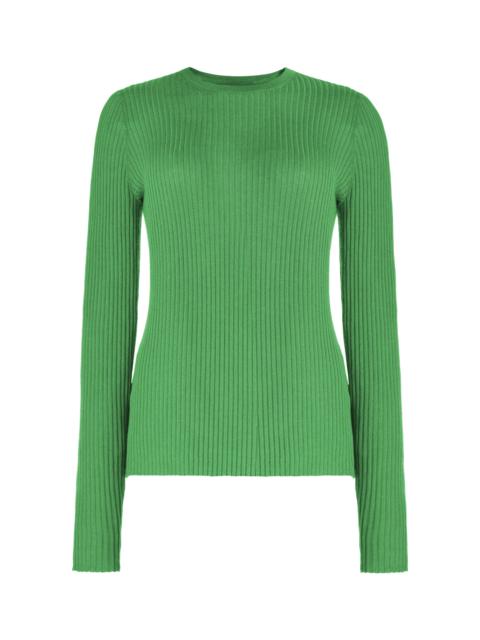 GABRIELA HEARST Browning Knit in Periodt Green Silk Cashmere