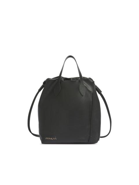Marni scrunched leather backpack