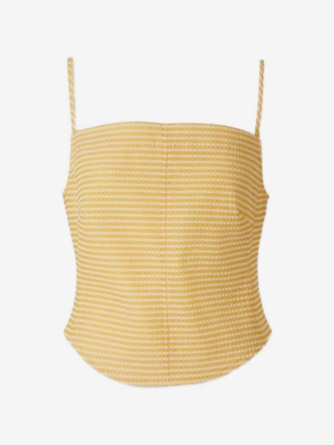 SIMKHAI checkered-print tank top