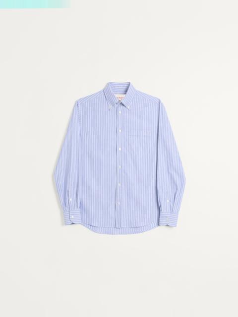 Valentino VLOGO EMBROIDERED COTTON SHIRT
