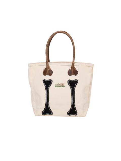 Kapital #4 Canvas KOTSU KOTSU TOTE BAG S - Ecru x Black