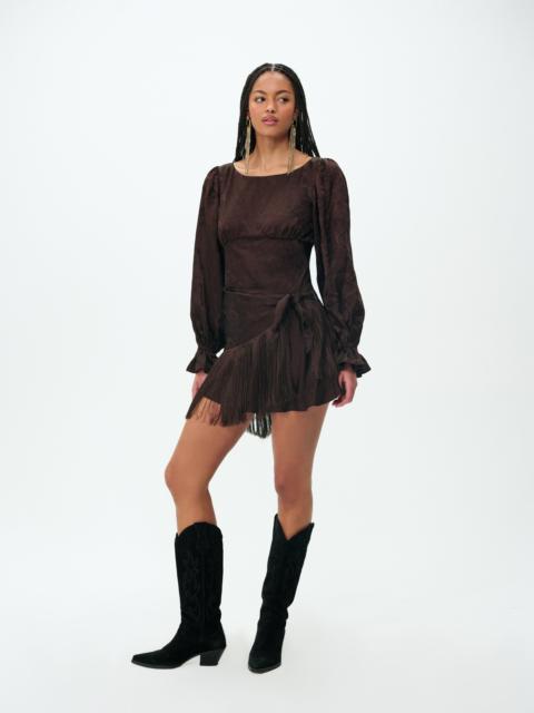 For Love & Lemons Sierra Fringe Mini Dress