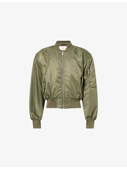 entire studios Cropped Broad Nylon Bomber Jacket