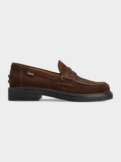 Tod's Men's Suede Mocassin Penny Loafers