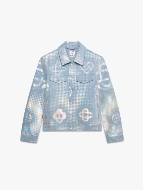 CASABLANCA Pearlescent Monogram Denim Jacket | Casablanca Paris