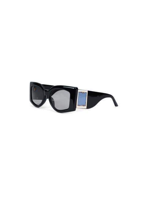 CASABLANCA Black & Baby Blue The Magazine Sunglasses