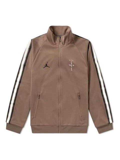 Jordan Cactus Jack by Travis Scott x Air Jordan MJ Track Jacket 'Palomino/Black' CK4035-260