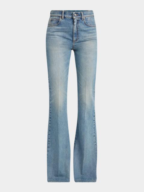 Alexander McQueen Boot-Cut Leg Denim Pants
