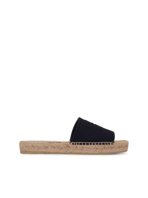 logo-plaque open-toe espadrilles