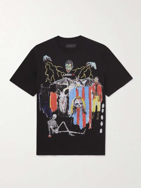 AMIRI + Wes Lang Blood 38' Printed Cotton-Jersey T-Shirt