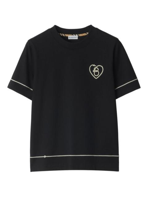 Burberry B Heart-logo cotton T-shirt