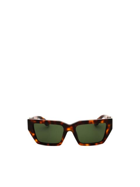 Roberto Cavalli tortoiseshell-effect logo-plaque sunglasses