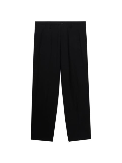 wide-leg wool-blend trousers