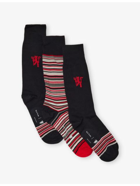 Paul Smith 3-Pack Cotton-Blend Socks