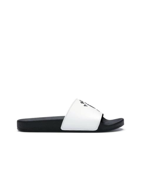 A BATHING APE® A Bathing Ape Bape Slide SS19 College Logo White