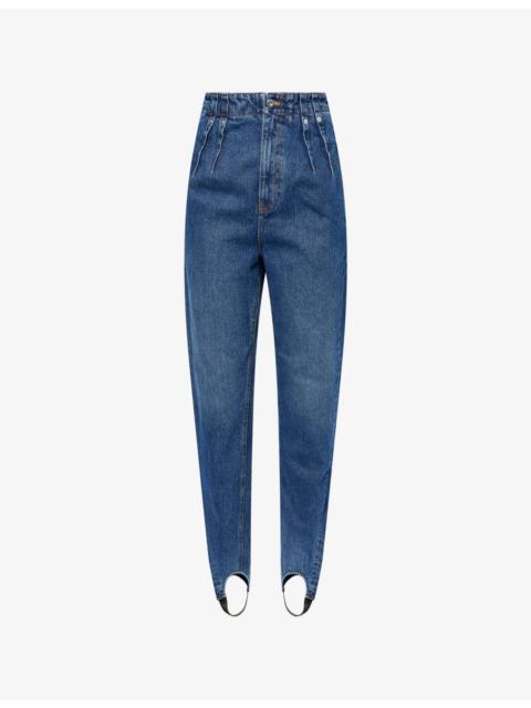 MUGLER Slim-Leg Stirrup Denim Jeans