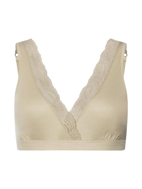 HANRO Cotton Delight Lace Trim Cotton Soft Cup Bra