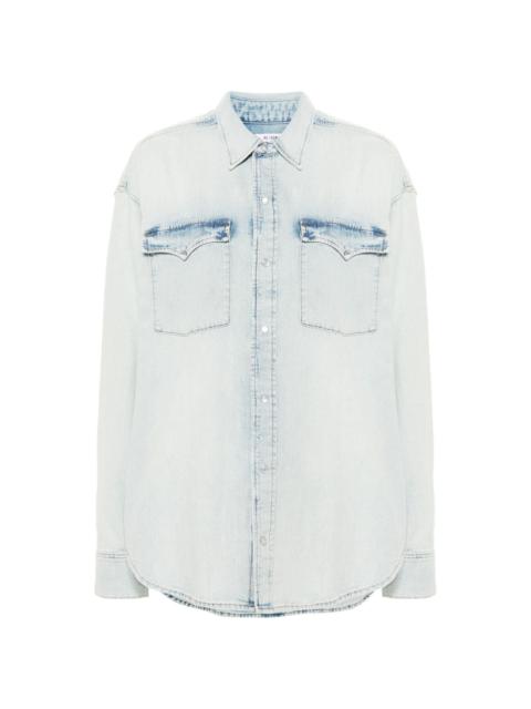 long-sleeve denim shirt