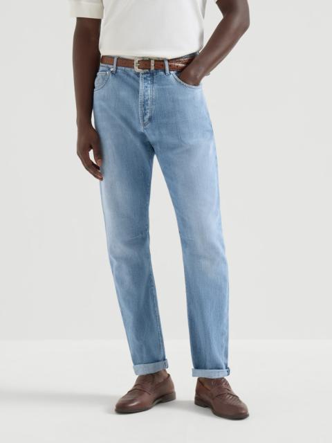 Brunello Cucinelli Lightweight denim five-pocket trousers