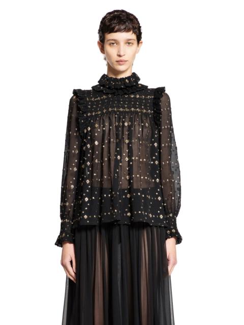 SAINT LAURENT Losange Fil Coupé Blouse