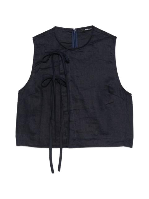 BONDI BORN® tie detail sleeveless top