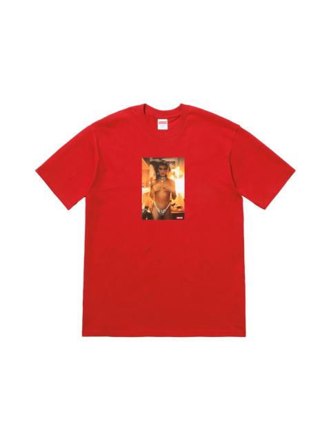 Supreme Nan Goldin Kim in Rhinestone Tee Red