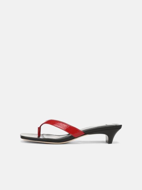 Vince San Juan Patent Leather Heeled Thong Sandal