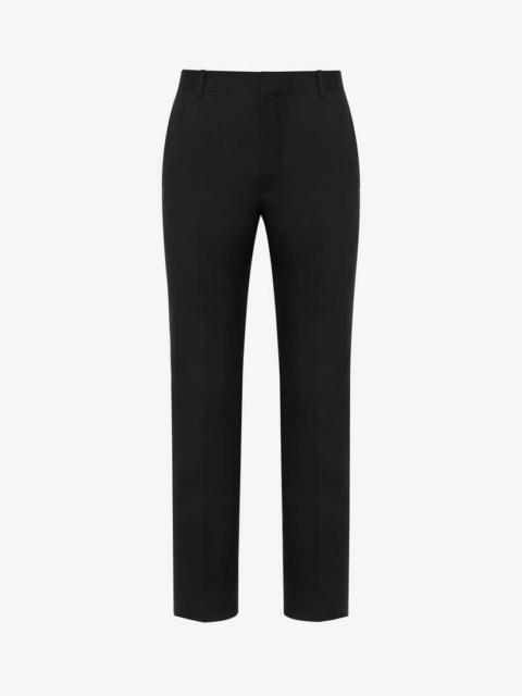 Alexander McQueen Men's Tailored Cigarette Trousers in Black
