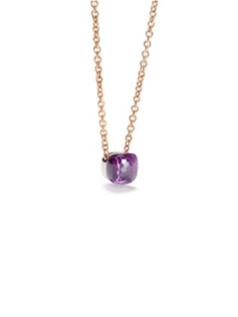 Pomellato Nudo 18K Rose Gold Amethyst Pendant Necklace