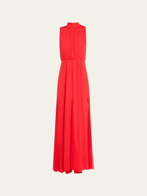 Alice + Olivia Dita Cowl Back Godet Maxi Dress