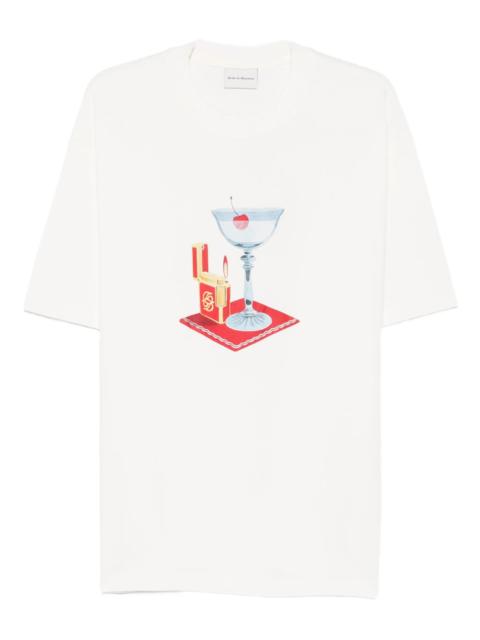 Drôle de Monsieur Drole De Monsieur Cocktail Graphic Print T-shirt