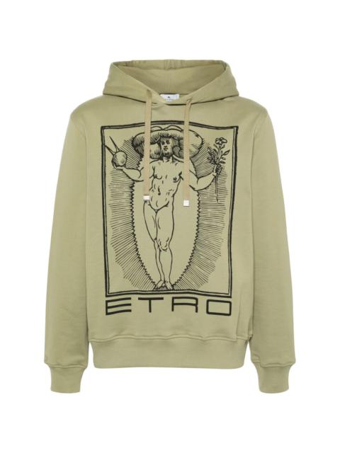 Etro logo-print cotton hoodie