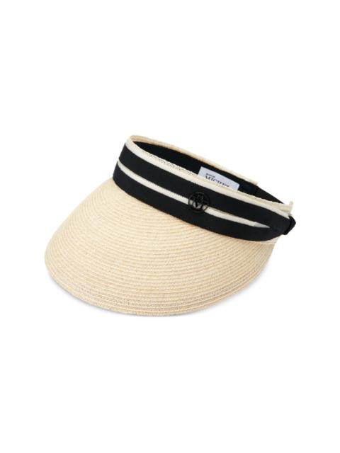 MAISON MICHEL Pat straw visor hat